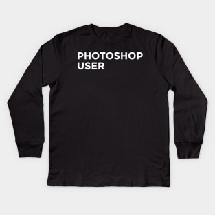 Photoshop User Kids Long Sleeve T-Shirt